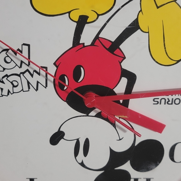 Vintage Mickey Mouse Wall Clock Lorus Quartz Teste - Picture 4 of 4